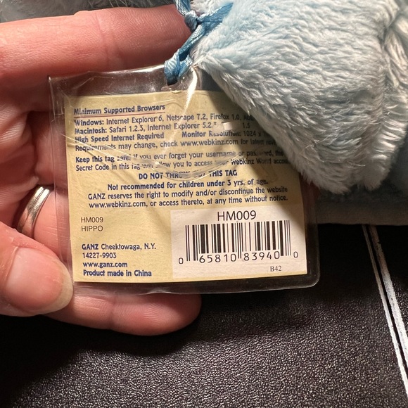 Retired Ganz Webkinz with codes Lion and Hippo - Picture 8 of 8